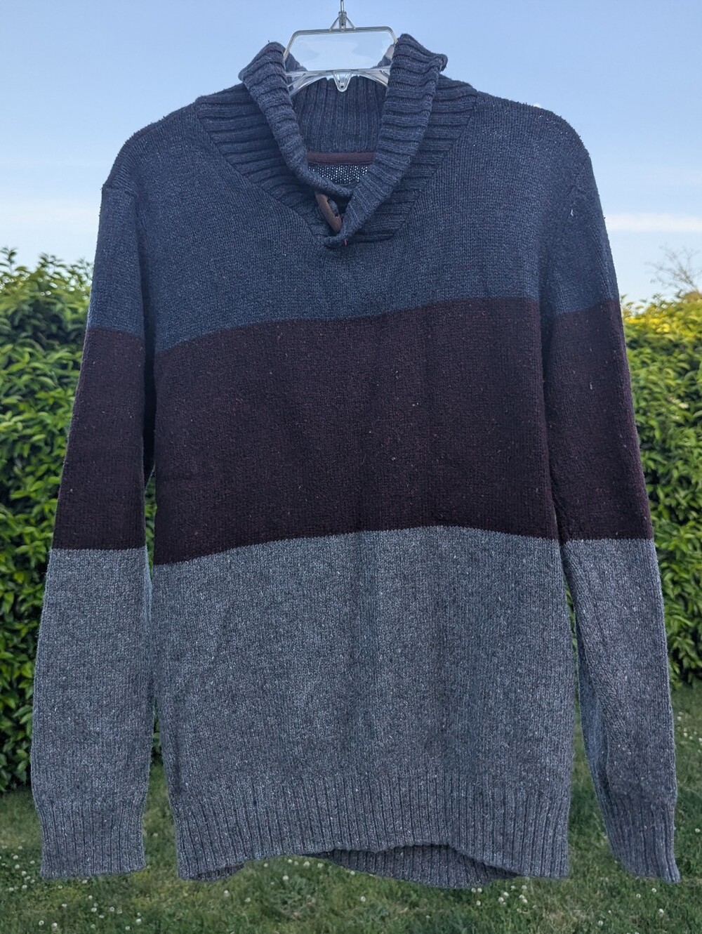 Men's Turtleneck Sweater - Navy, Burgundy, and Gray